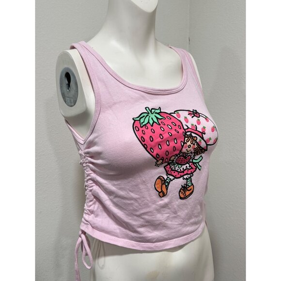 Strawberry Short Cake Girls Tank Top With Side Drawstrings Size L - Picture 2 of 5